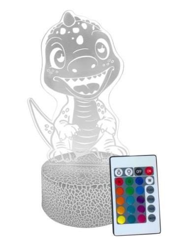 Nightpal Dino Home Kids Decor Lighting Night Lamps Multi/patterned Pow...