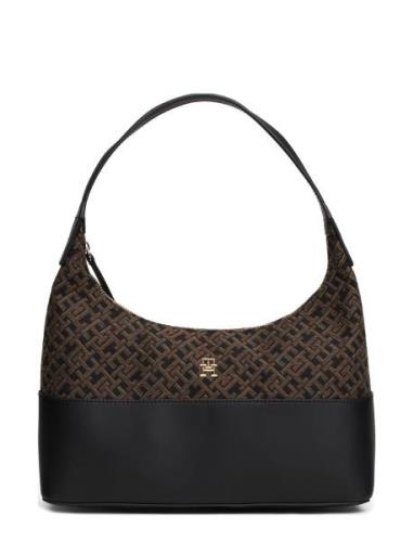 Th Jacquard Shoulder Bag Bags Small Shoulder Bags-crossbody Bags Black...