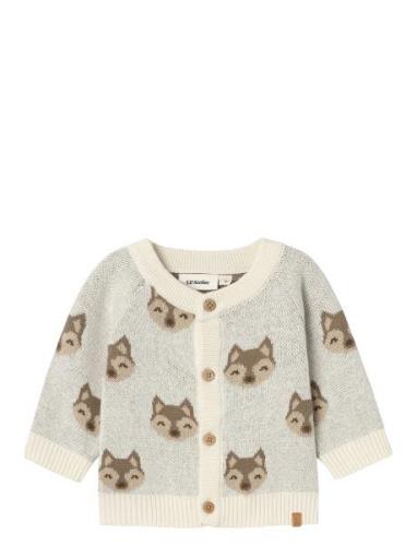 Nbmlamoe Ls Knit Card Lil Tops Knitwear Cardigans Multi/patterned Lil'...