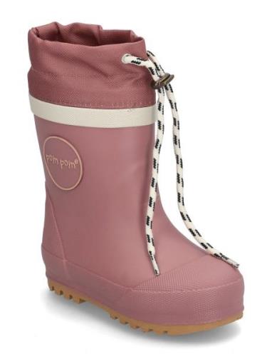 Gumboots™ Thermo Shoes Rubberboots High Rubberboots Pink Pom Pom