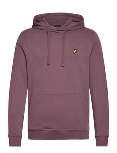 Pullover Hoodie Tops Sweatshirts & Hoodies Hoodies Burgundy Lyle & Sco...