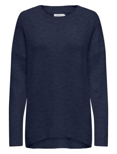 Onlnanjing L/S Pullover Knt Noos Tops Knitwear Jumpers Navy ONLY