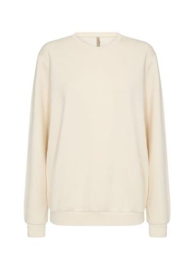 Sc-Banu Tops Sweatshirts & Hoodies Sweatshirts Cream Soyaconcept