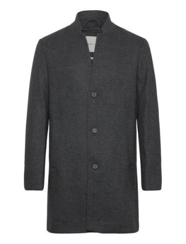 Wool Coat Uldfrakke Frakke Grey Tom Tailor