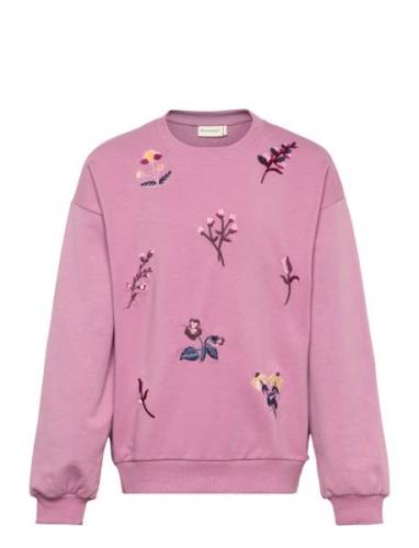 Sweatshirt Ls Tops Sweatshirts & Hoodies Sweatshirts Pink Minymo