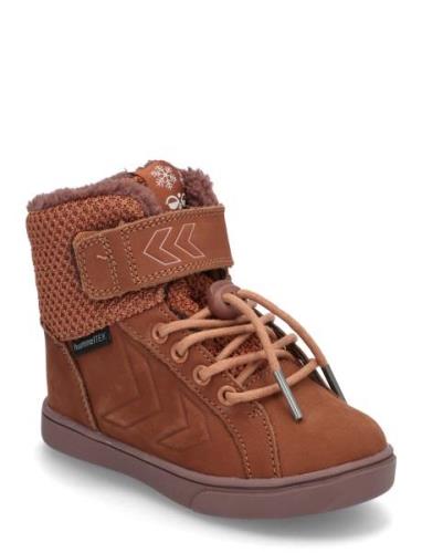 Splash Tex Jr Vinterstøvler Med Snøre Brown Hummel