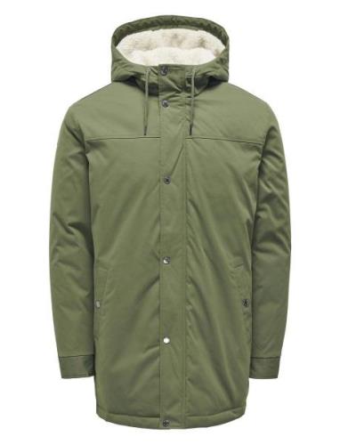 Onsalexander Parka Otw Noos Vd Parka Jakke Green ONLY & SONS