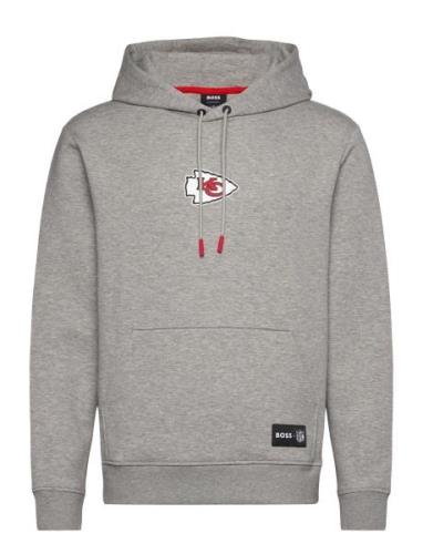 Woodson_Nfl Tops Sweatshirts & Hoodies Hoodies Grey BOSS