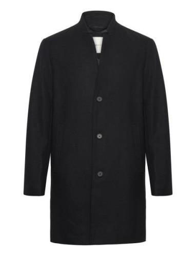 Wool Coat Uldfrakke Frakke Black Tom Tailor