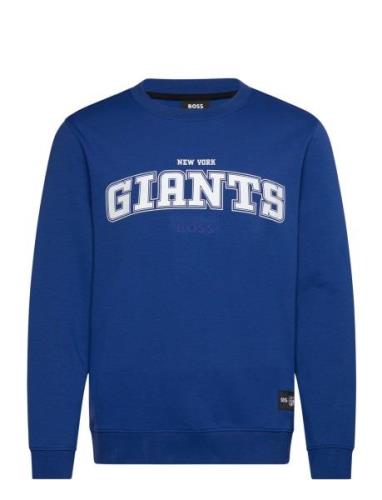 Watt_Nfl Tops Sweatshirts & Hoodies Sweatshirts Blue BOSS