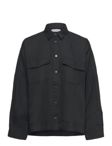 Kaia Over Shirt Tops Overshirts Black Ahlvar Gallery