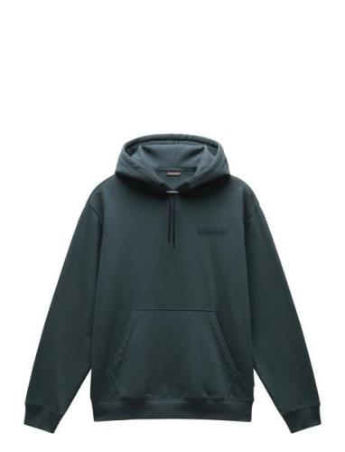 Albula Hoodie Tops Sweatshirts & Hoodies Hoodies Green Napapijri