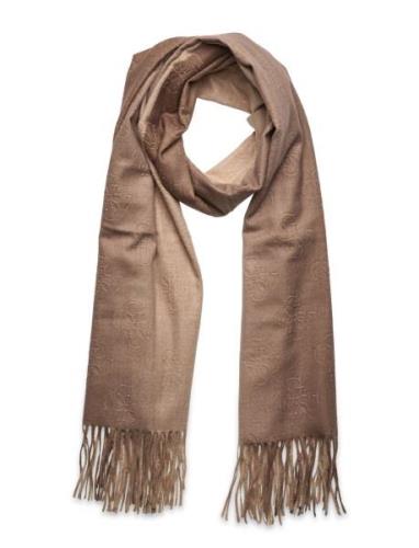 Scarf 65X180 Accessories Scarves Winter Scarves Beige GUESS