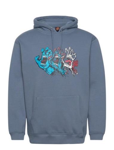 Evolved Hand Front Tops Sweatshirts & Hoodies Hoodies Blue Santa Cruz