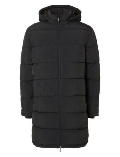 Slhcooper Puffer Coat Noos Parka Jakke Black Selected Homme