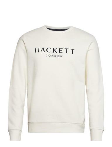 Heritage Crew Tops Sweatshirts & Hoodies Sweatshirts White Hackett Lon...