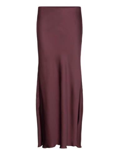 Skirt Mary Lang Nederdel Burgundy Lindex