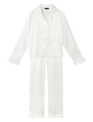 Nlfnighty Pyjamas Set Pyjamassæt White LMTD