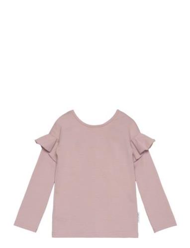 Frilla Shirt Tops T-shirts Long-sleeved T-Skjorte Pink Gugguu