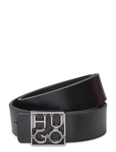 Hu-Go_Frm_Sz35 Accessories Belts Classic Belts Black HUGO