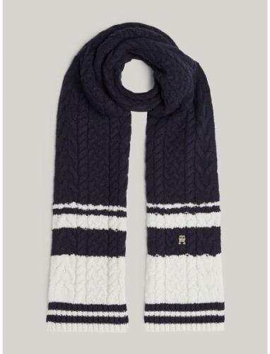 Th Naval Cable Scarf Accessories Scarves Winter Scarves Navy Tommy Hil...