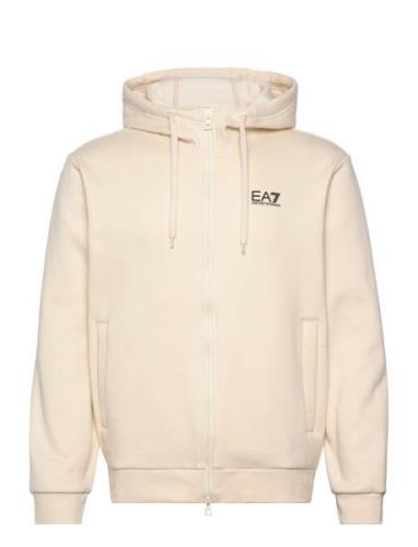 Sweatshirt Tops Sweatshirts & Hoodies Hoodies Cream EA7