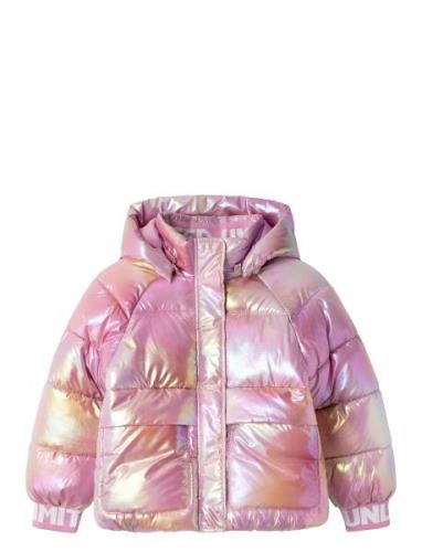 Nkfmalan Puffer Jacket Foil Foret Jakke Pink Name It