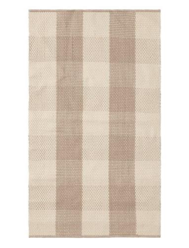 Checked Jute Rug Home Textiles Rugs & Carpets Other Rugs Cream Lexingt...