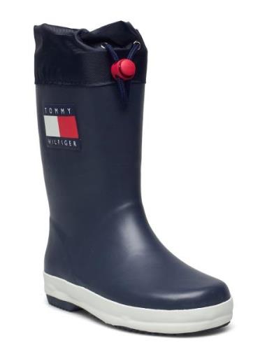 T3X6-30766-0047300- Shoes Rubberboots High Rubberboots Blue Tommy Hilf...