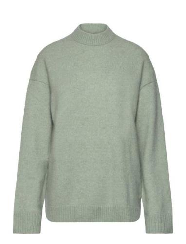 Textured Loose Sweater Tops Knitwear Jumpers Green Calvin Klein Jeans