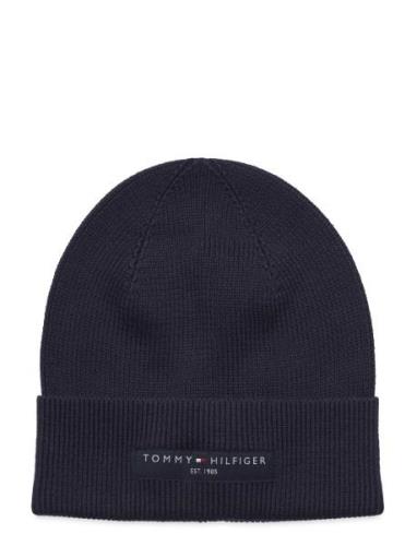 Th Foundation Cotton Beanie Accessories Headwear Beanies Navy Tommy Hi...