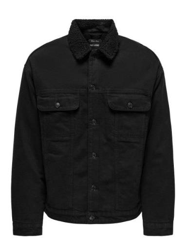 Onswilson Sherpa Blk 0971 Dnm Jacket Jakke Denimjakke Black ONLY & SON...