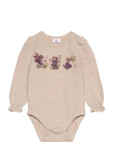 Hcbritt - Bodysuit Bodies Long-sleeved Beige Hust & Claire