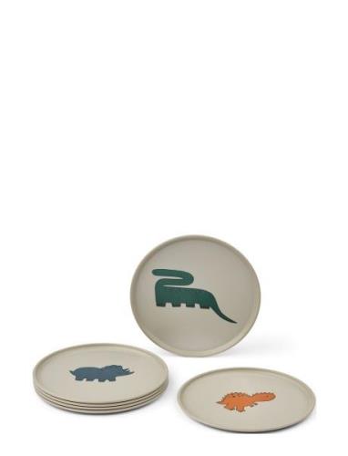 Remco Plate 6-Pack Home Meal Time Plates & Bowls Plates Beige Liewood