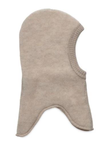 Wool Fullface Accessories Headwear Balaclava Beige Mikk-line