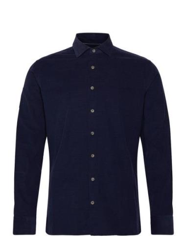 Smart Babycord Tops Shirts Business Navy Hackett London