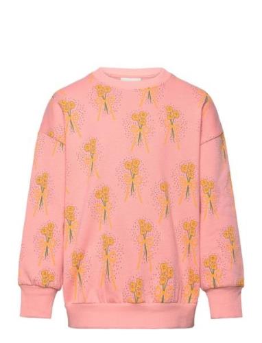 Winter Flowers Aop Sweatshirt Tops Sweatshirts & Hoodies Sweatshirts P...