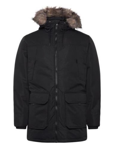 Jjeconstruct Faux Fur Parka Sn Parka Jakke Black Jack & J S