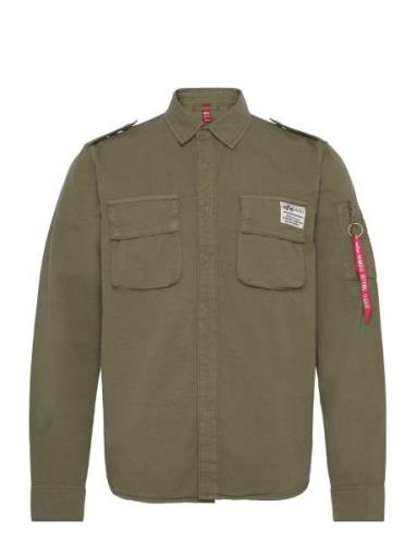 Urban Military Shirt Designers Overshirts Khaki Green Alpha Industries