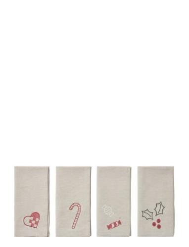 Fryd Napkin Home Textiles Kitchen Textiles Napkins Cloth Napkins Beige...