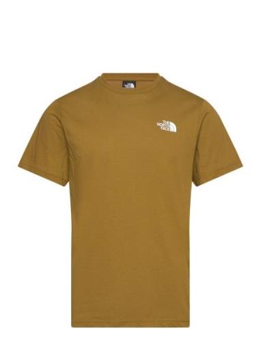 M S/S Redbox Tee Sport T-Kortærmet Skjorte Khaki Green The North Face