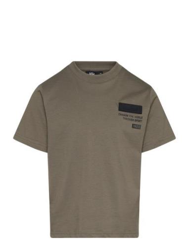 Hmlarchie T-Shirt S/S Tops T-Kortærmet Skjorte Khaki Green Hummel