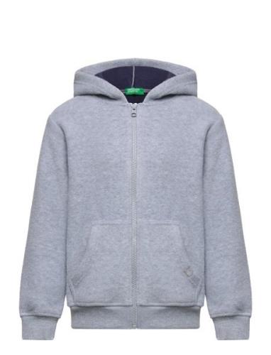 Jacket W/Hood L/S Tops Sweatshirts & Hoodies Hoodies Grey United Color...