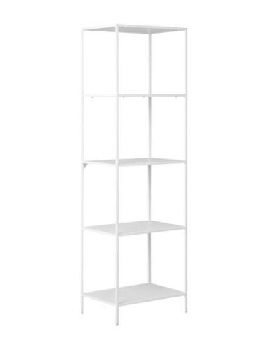 Rasa - Shelf, 5 Shelves, White Frame 51X35X170 Cm Home Furniture Shelv...