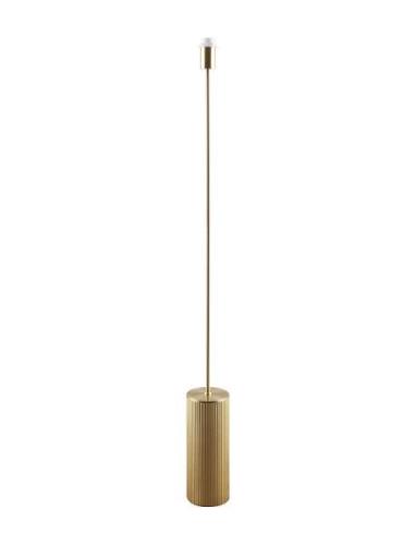 Floor Lamp Rib Brushed Brass Home Lighting Lamps Floor Lamps Gold Glob...