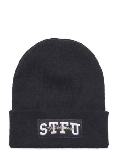 Stfu Beanie Accessories Headwear Beanies Black Pica Pica