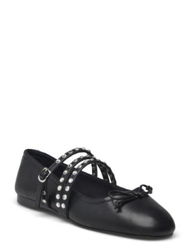 Shoe Stud Ballerinasko Ballerinaer Black Mango