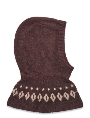 Wool Iceland Balaclava Accessories Headwear Balaclava Brown Copenhagen...