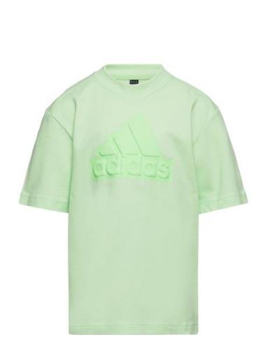 U Fi Logo T Tops T-Kortærmet Skjorte Green Adidas Performance