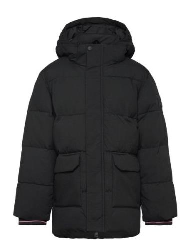 Monotype Ribstop Puffer Jacket Foret Jakke Black Tommy Hilfiger